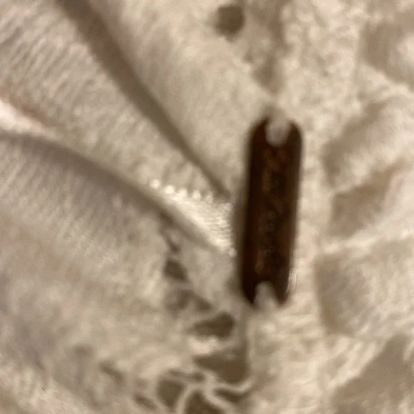 Free Peoplele White Stretchy Top XL - Picture 7 of 9